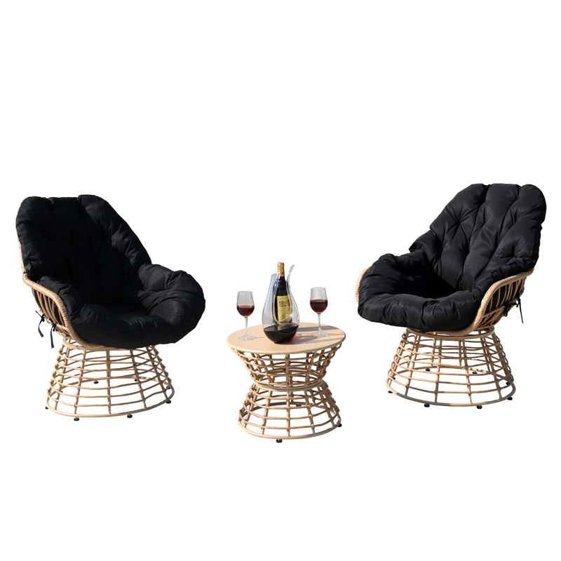 mobilier d'extérieur chaise de jardin chaise tonneau pivotante chaises de patio pivotantes