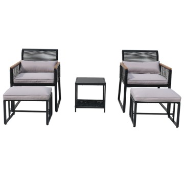 modern outdoor dining set rattan gard...
