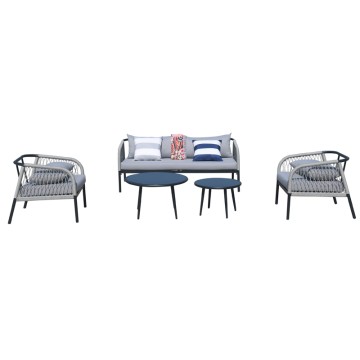 Aluminum five-piece set,outdoor garden furniture