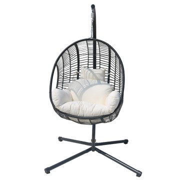 Rattan garden furniture metal patio furniture hanging egg chair hanging baske...